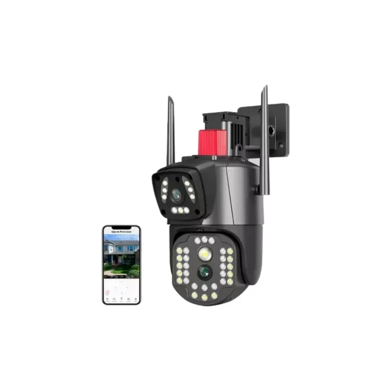 Detalhe 4 — Câmera Externa PTZ Wi-Fi Lente Dupla 2MP + 2MP —