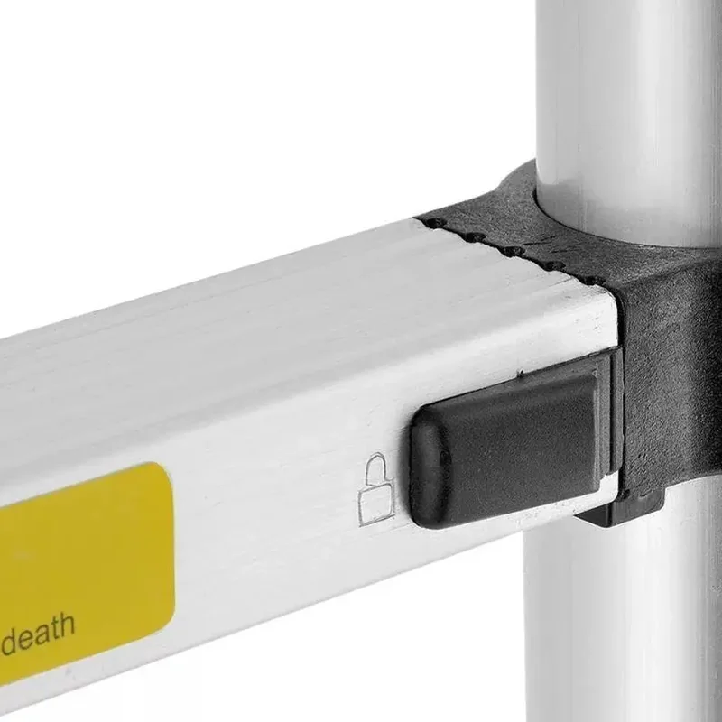 Detalhe 7 — Escada Telescópica Inox Antiderrapante Retrátil —