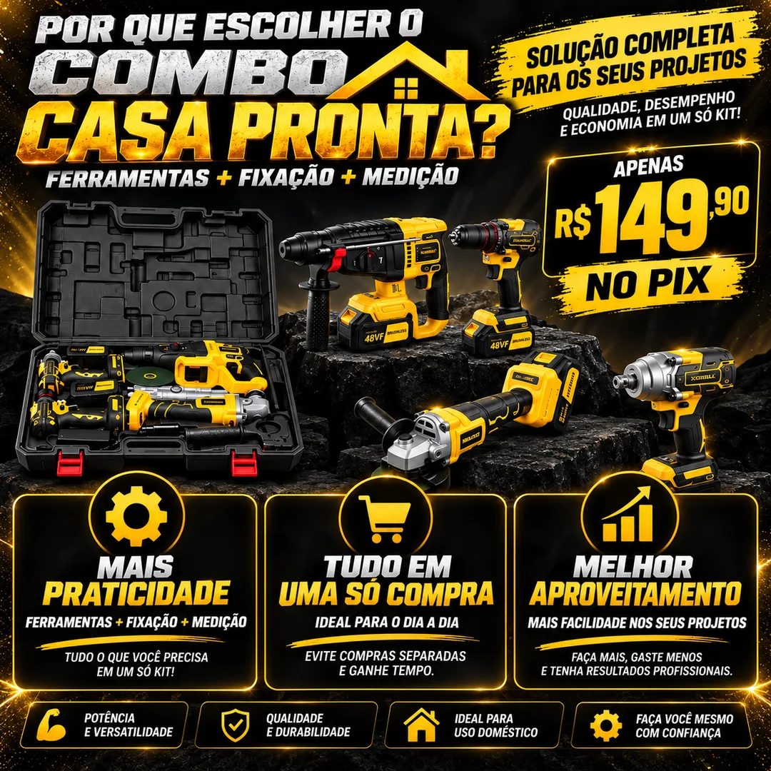 Imagem 9 de [SOARFLY] Combo Casa Pronta: Kit 4 em 1 48Vf + Kit Fixação